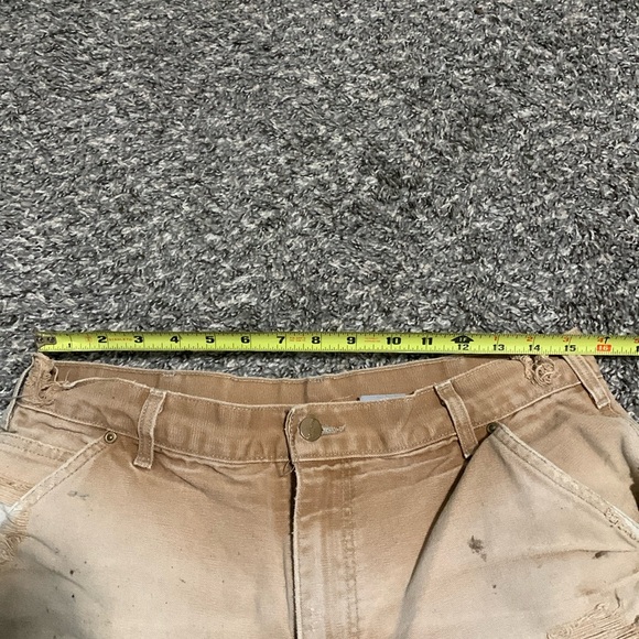 34x30 Carhartt Work Worn Perfectly Thrashed Pants - Picture 10 of 12